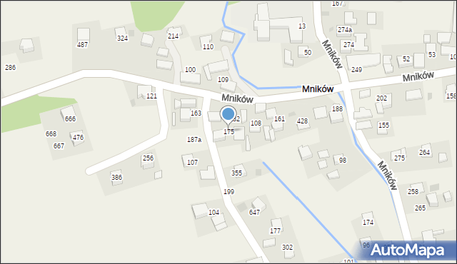 Mników, Mników, 175, mapa Mników