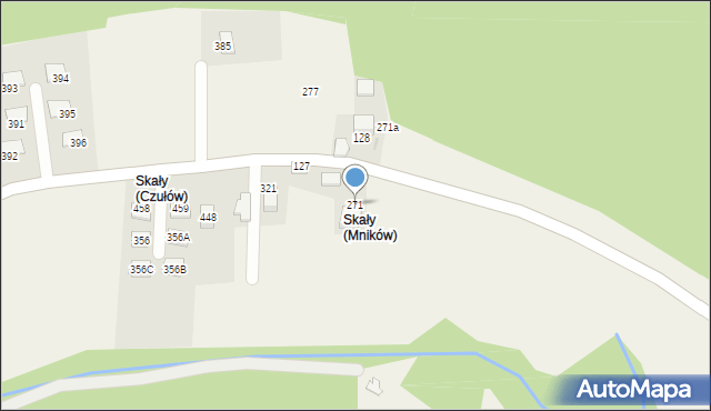 Mników, Mników, 271, mapa Mników