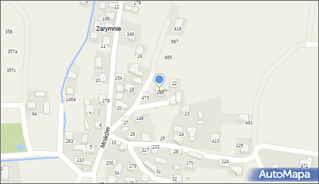 Mników, Mników, 288, mapa Mników