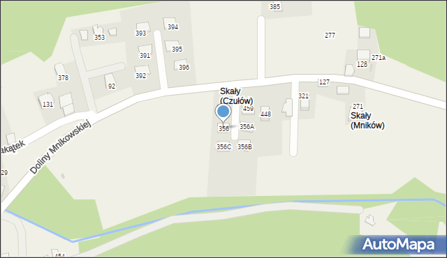 Mników, Mników, 356, mapa Mników