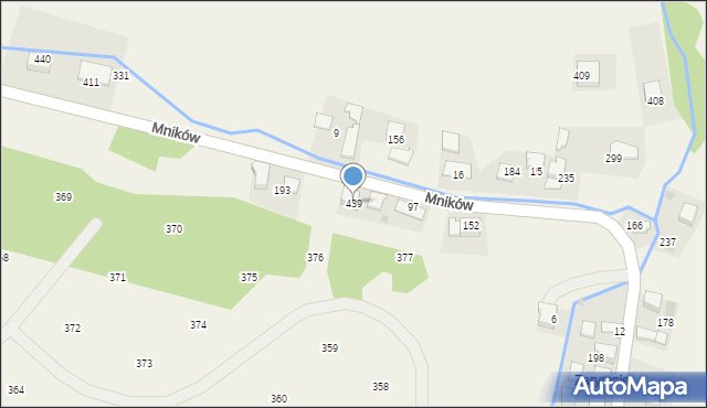 Mników, Mników, 439, mapa Mników