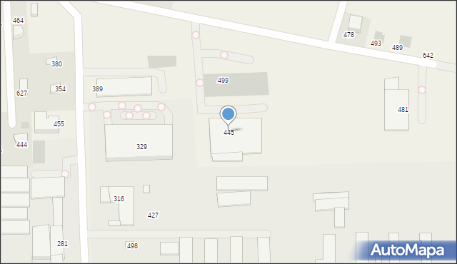 Mników, Mników, 445, mapa Mników