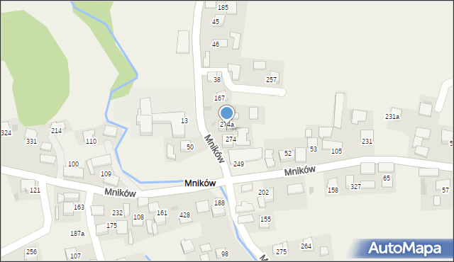 Mników, Mników, 49, mapa Mników