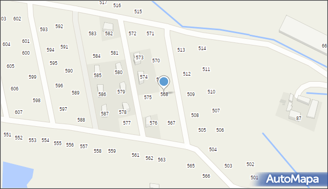 Mników, Mników, 568, mapa Mników