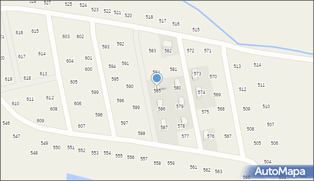 Mników, Mników, 585, mapa Mników