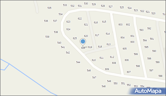 Mników, Mników, 626, mapa Mników