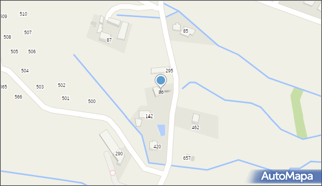 Mników, Mników, 86, mapa Mników