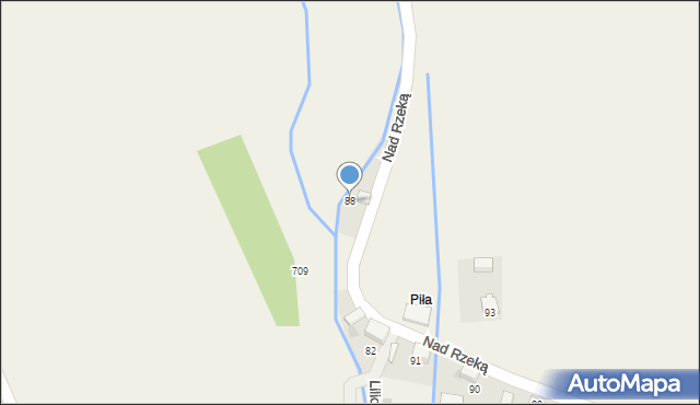 Mników, Mników, 88, mapa Mników