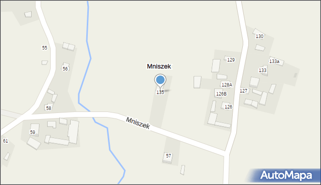 Mniszek, Mniszek, 135, mapa Mniszek