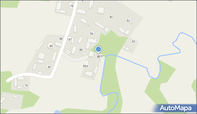 Mniszek, Mniszek, 85, mapa Mniszek