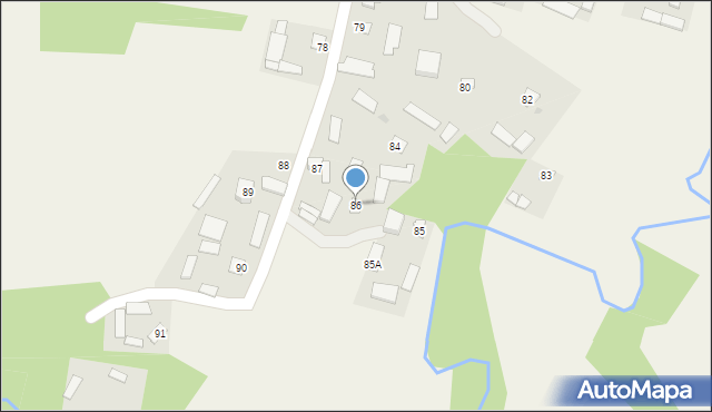 Mniszek, Mniszek, 86, mapa Mniszek