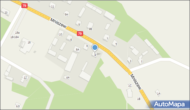 Mniszew, Mniszew, 4, mapa Mniszew