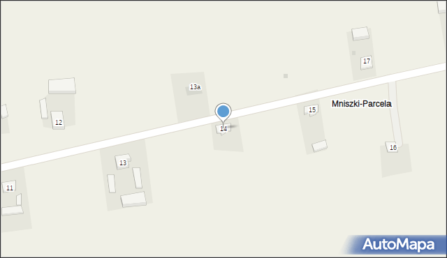 Mniszki, Mniszki, 14, mapa Mniszki