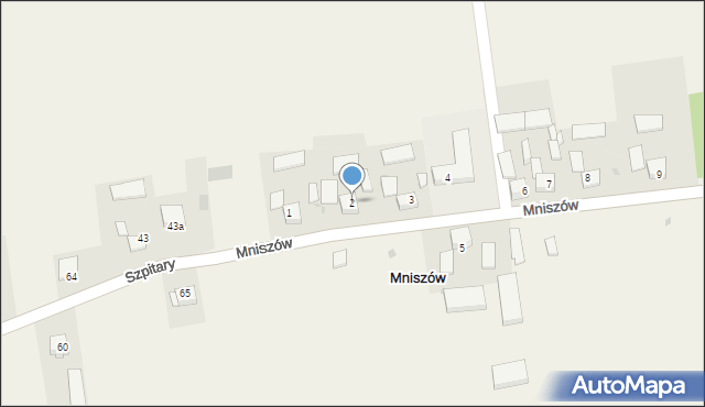 Mniszów, Mniszów, 2, mapa Mniszów