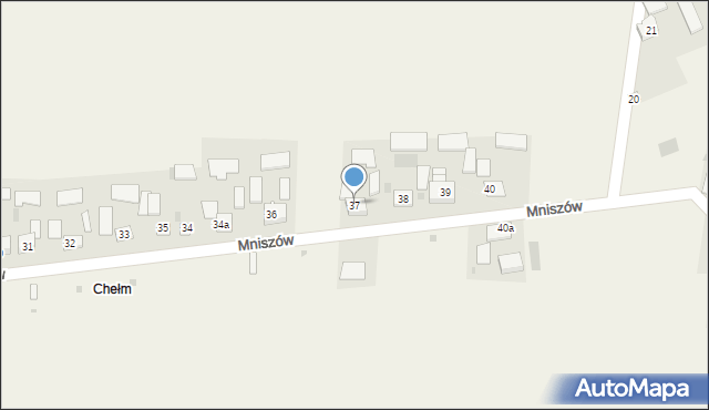 Mniszów, Mniszów, 37, mapa Mniszów