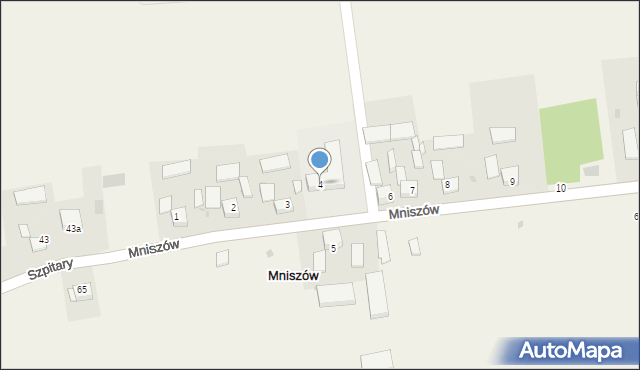 Mniszów, Mniszów, 4, mapa Mniszów