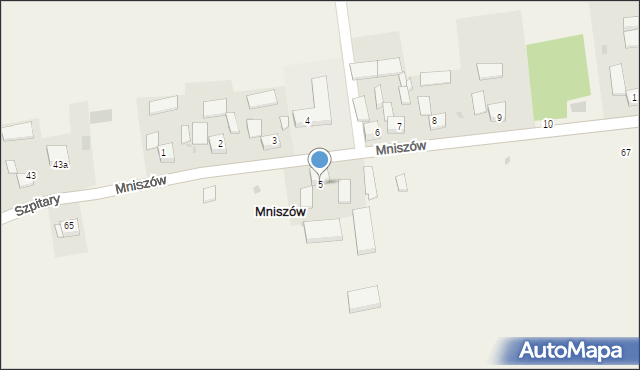 Mniszów, Mniszów, 5, mapa Mniszów