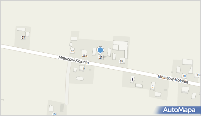 Mniszów-Kolonia, Mniszów-Kolonia, 27, mapa Mniszów-Kolonia