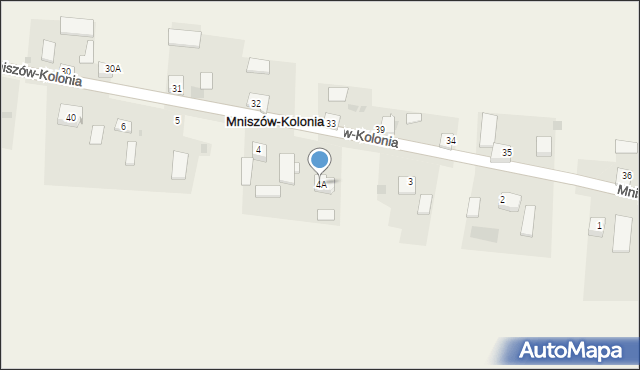 Mniszów-Kolonia, Mniszów-Kolonia, 4A, mapa Mniszów-Kolonia