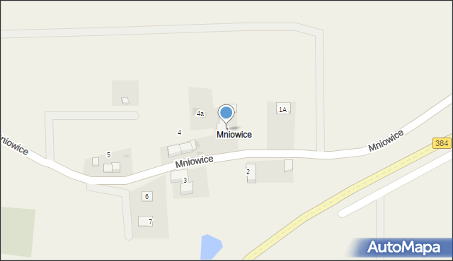 Sieniawka, Mniowice, 1, mapa Sieniawka