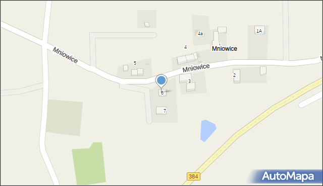 Sieniawka, Mniowice, 6, mapa Sieniawka