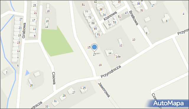 Bartąg, Morenowa, 17, mapa Bartąg