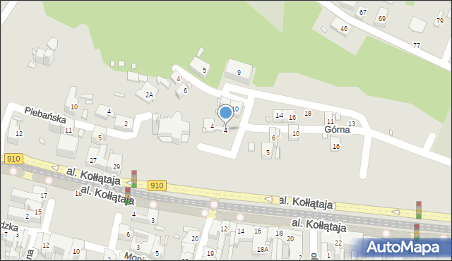 Będzin, Modrzejowska, 4, mapa Będzin