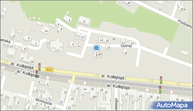 Będzin, Modrzejowska, 5, mapa Będzin