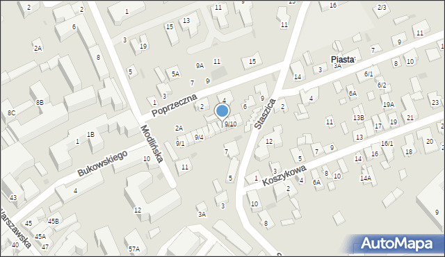 Białystok, Modlińska, 9/8, mapa Białegostoku