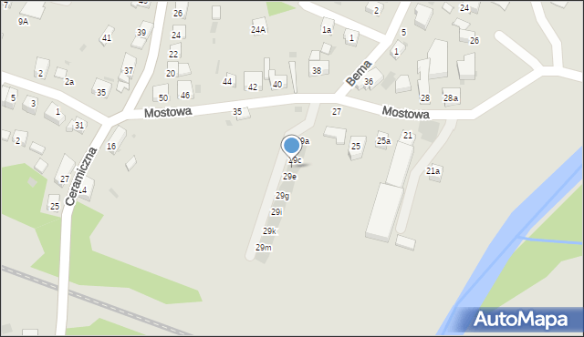 Bolesławiec, Mostowa, 29d, mapa Bolesławca