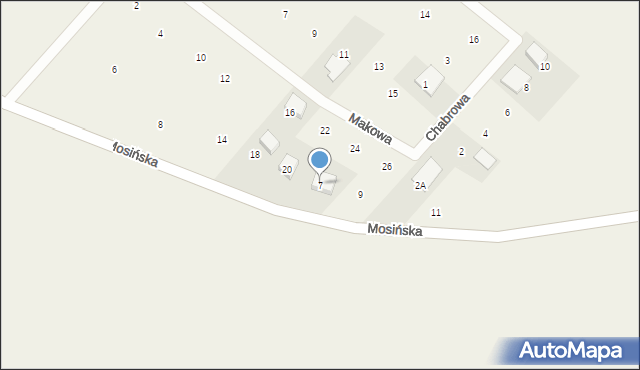 Borkowice, Mosińska, 7, mapa Borkowice