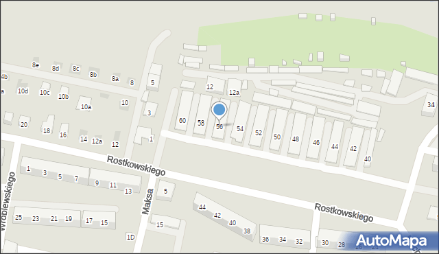 Bytom, Mochnackiego Maurycego, 56, mapa Bytomia
