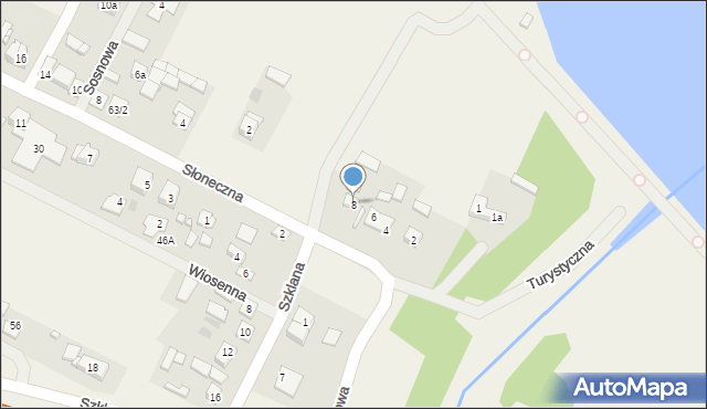 Cedzyna, Mostowa, 8, mapa Cedzyna