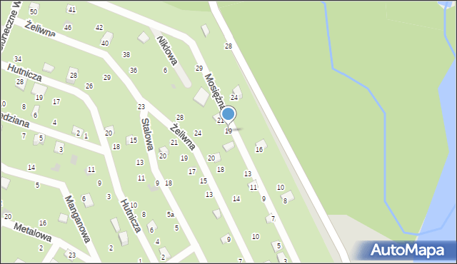 Chojnice, Mosiężna, 19, mapa Chojnic