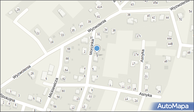 Chybie, Morcinka Gustawa, 3, mapa Chybie