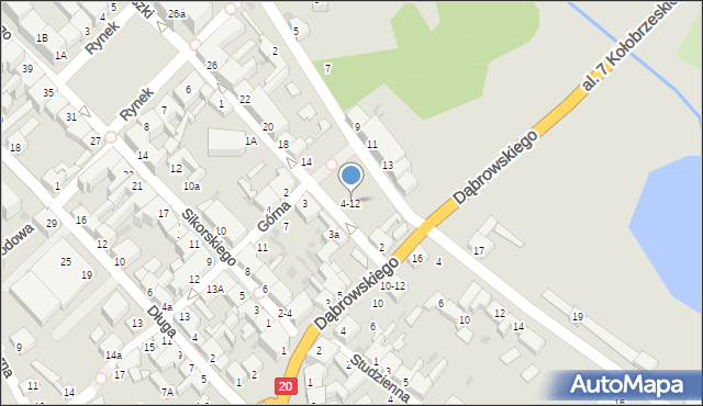 Czaplinek, Moniuszki Stanisława, 4-12, mapa Czaplinek