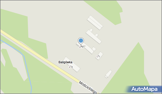 Czarny Dunajec, Mościckiego Ignacego, 17b, mapa Czarny Dunajec