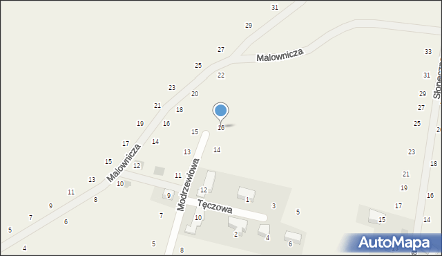 Czernichów, Modrzewiowa, 16, mapa Czernichów