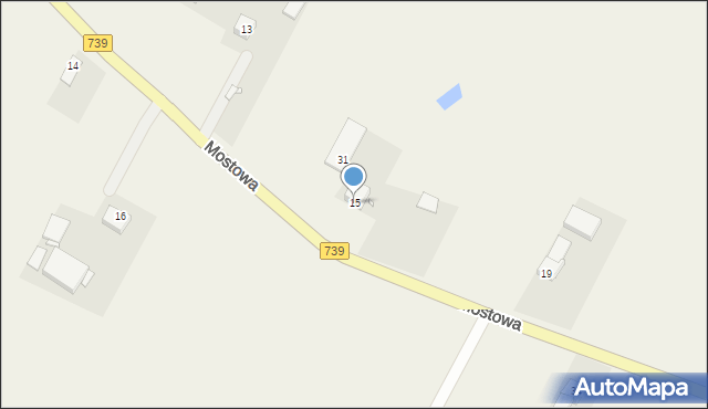 Czersk, Mostowa, 15, mapa Czersk