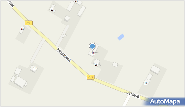 Czersk, Mostowa, 31, mapa Czersk