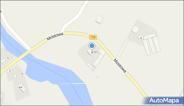 Czersk, Mostowa, 8, mapa Czersk