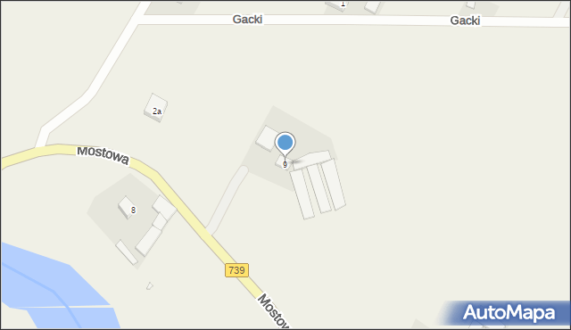 Czersk, Mostowa, 9, mapa Czersk