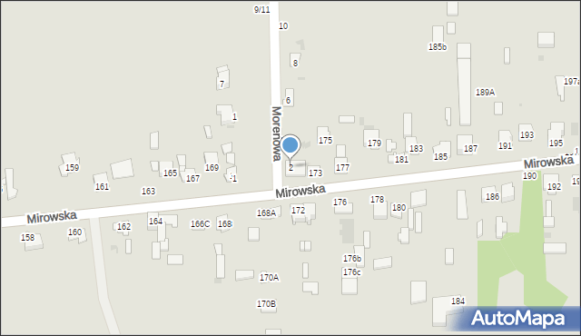 Częstochowa, Morenowa, 2, mapa Częstochowy