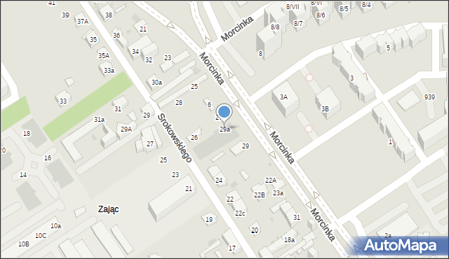 Dąbrowa Górnicza, Morcinka Gustawa, 29a, mapa Dąbrowa Górnicza