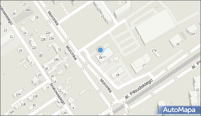 Dąbrowa Górnicza, Morcinka Gustawa, 2a, mapa Dąbrowa Górnicza