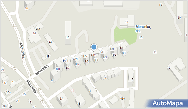 Dąbrowa Górnicza, Morcinka Gustawa, 8/IV, mapa Dąbrowa Górnicza