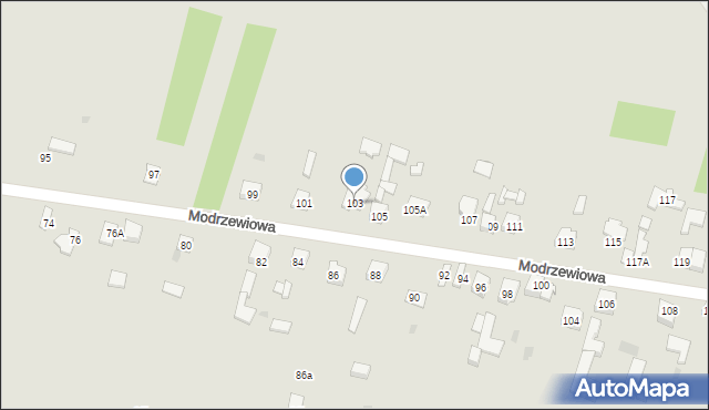 Dąbrowa Górnicza, Modrzewiowa, 103, mapa Dąbrowa Górnicza