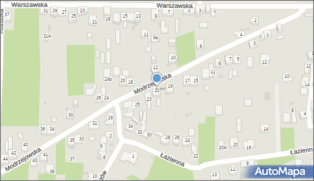 Dąbrowa Górnicza, Modrzejowska, 21, mapa Dąbrowa Górnicza