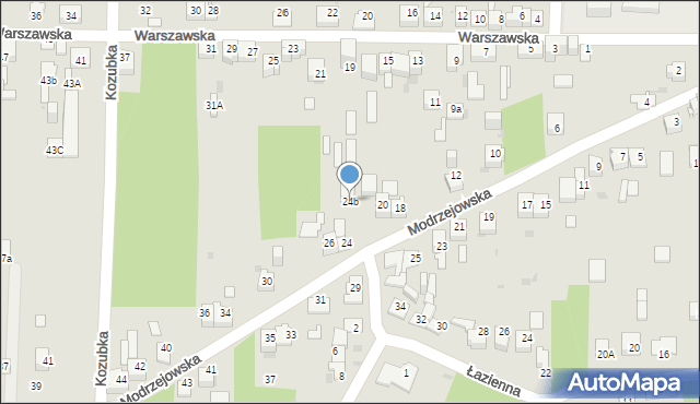 Dąbrowa Górnicza, Modrzejowska, 24b, mapa Dąbrowa Górnicza