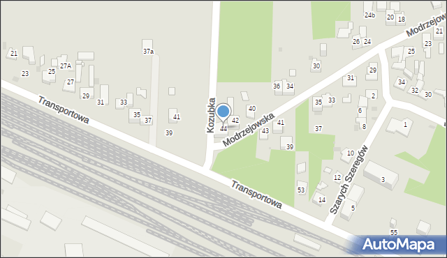 Dąbrowa Górnicza, Modrzejowska, 44, mapa Dąbrowa Górnicza